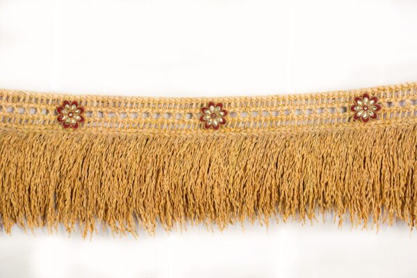 Paddy Door Toran with Maroon Flowers - Image 4