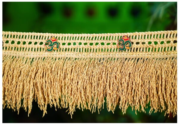 Paddy Door Toran with Green Om - Image 4