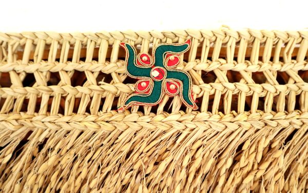 Paddy Door Toran with Green Swastik - Image 3