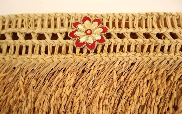 Paddy Door Toran with Maroon Flowers - Image 2
