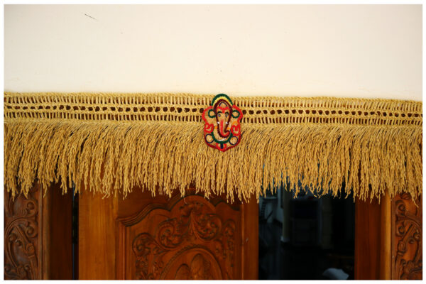 Paddy Door Toran with Beautiful Ganesh